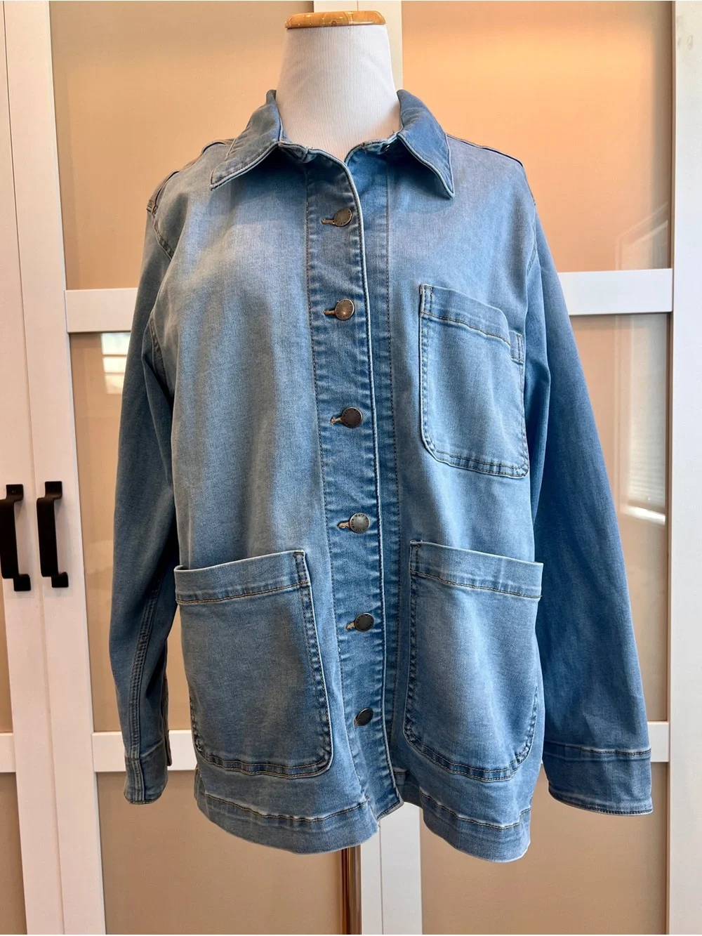 Denim Chore Jacket - Picture 1 of 9